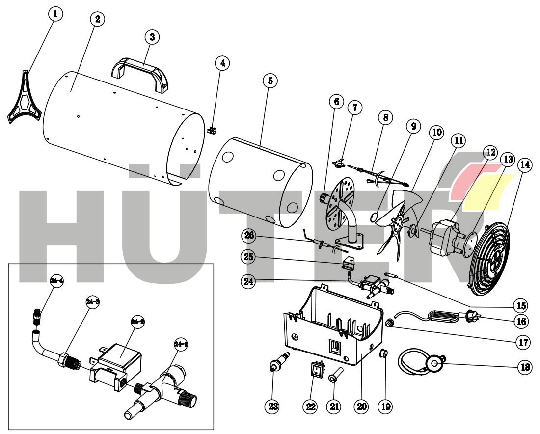 ТГП-10000 Ресанта (с BGV025) BGV 67/1/20