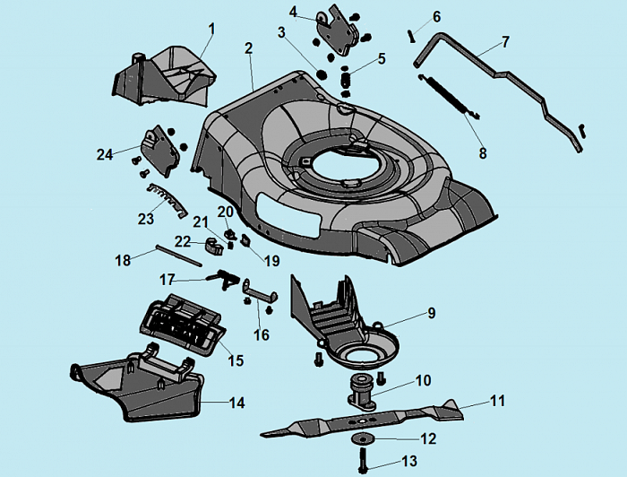 2 НОЖ - АДАПТЕР Газонокосилка CHAMPION LM4630