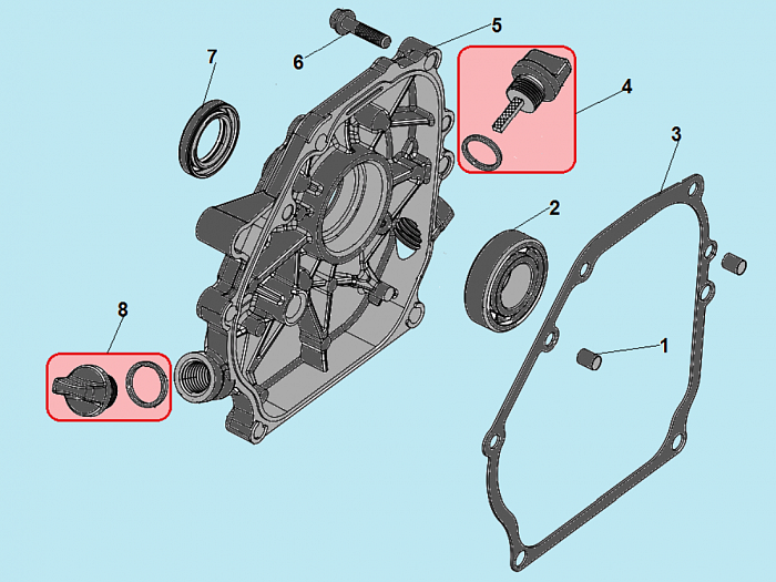 8 КРЫШКА КУЛЬТИВАТОР CHAMPION ВC6712