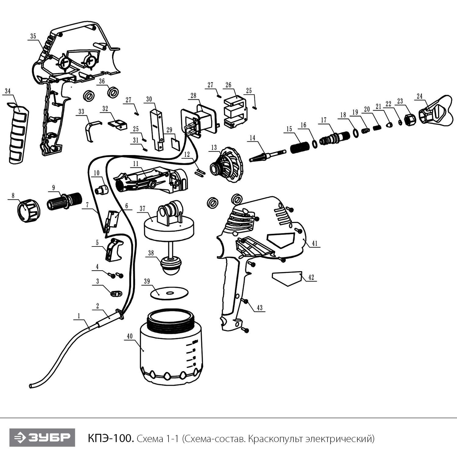 Краскопульт электрический КПЭ-100